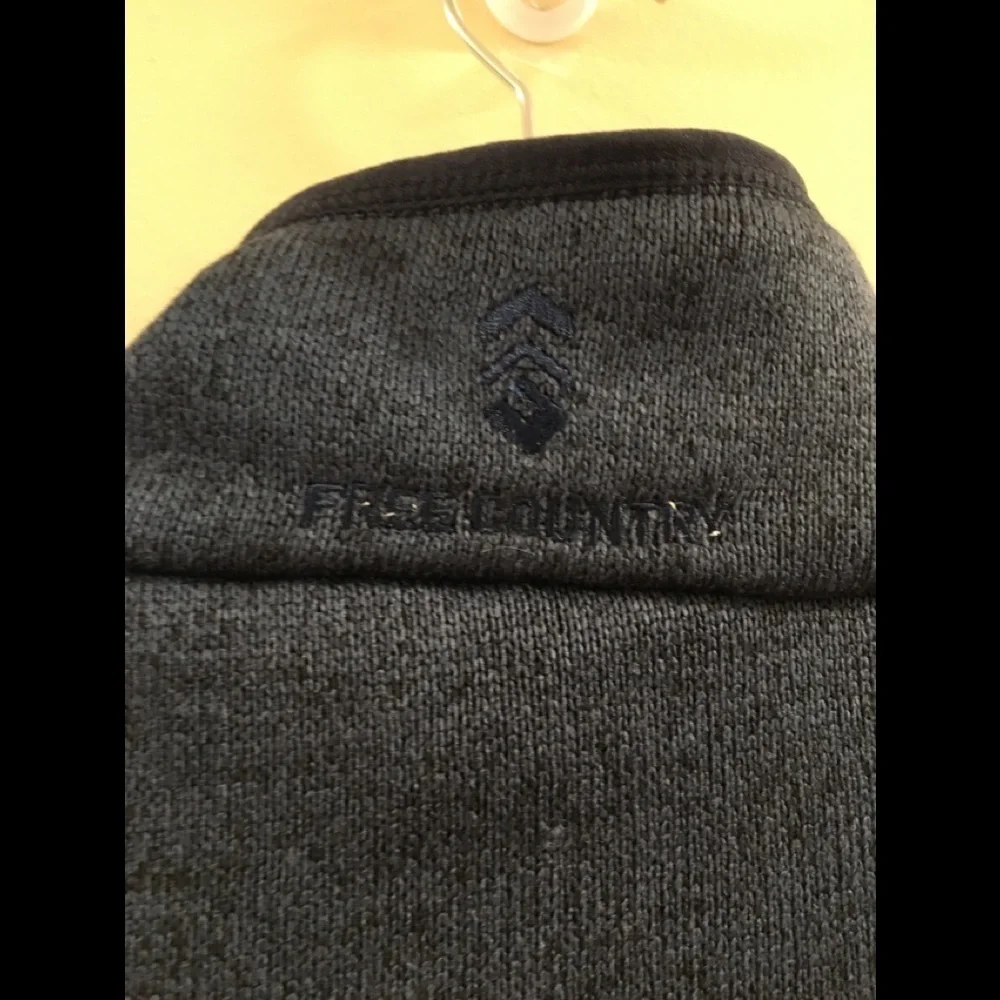 Free Country Men's Heather Indigo Blue 07.